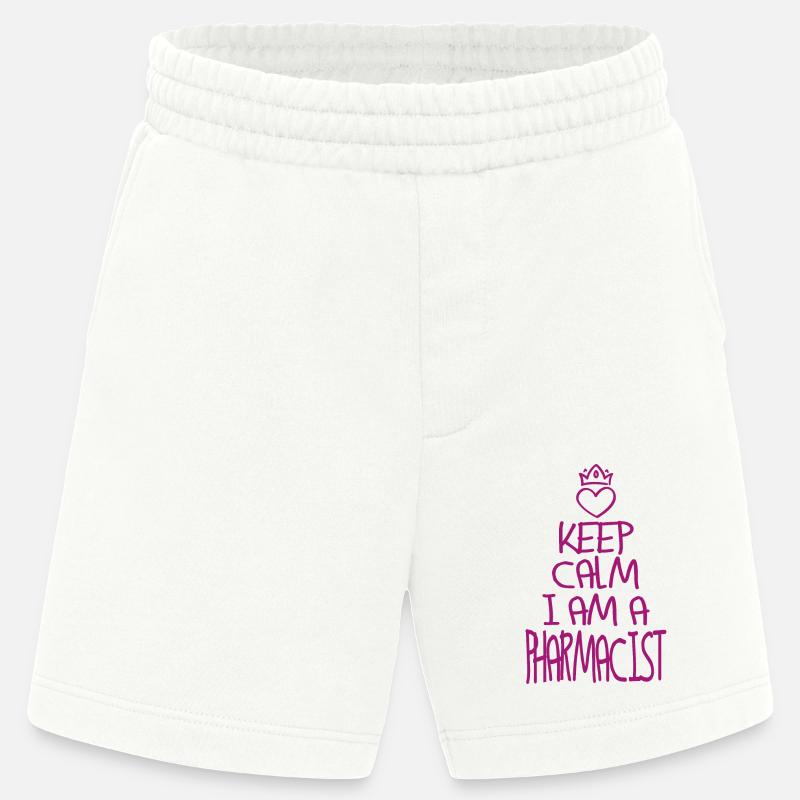Keep Calm Apotheker cool - Heavyweight Shorts - made by SPREAD  - OFF WHITE