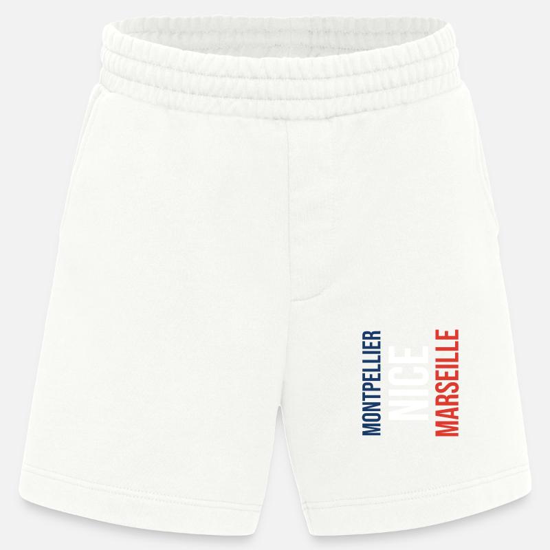 Montpellier Nizza oder Marseille? - Heavyweight Shorts - made by SPREAD  - OFF WHITE