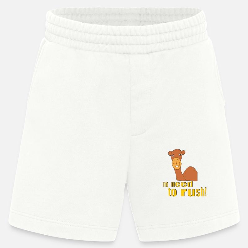 kamel no need to rush - Heavyweight Shorts - made by SPREAD - OFF WHITE