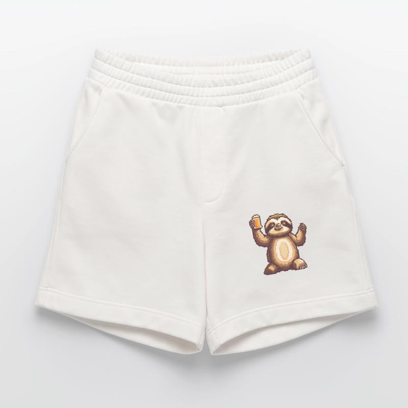 Faultier Bier Pixel Heavyweight Shorts - made by SPREAD 