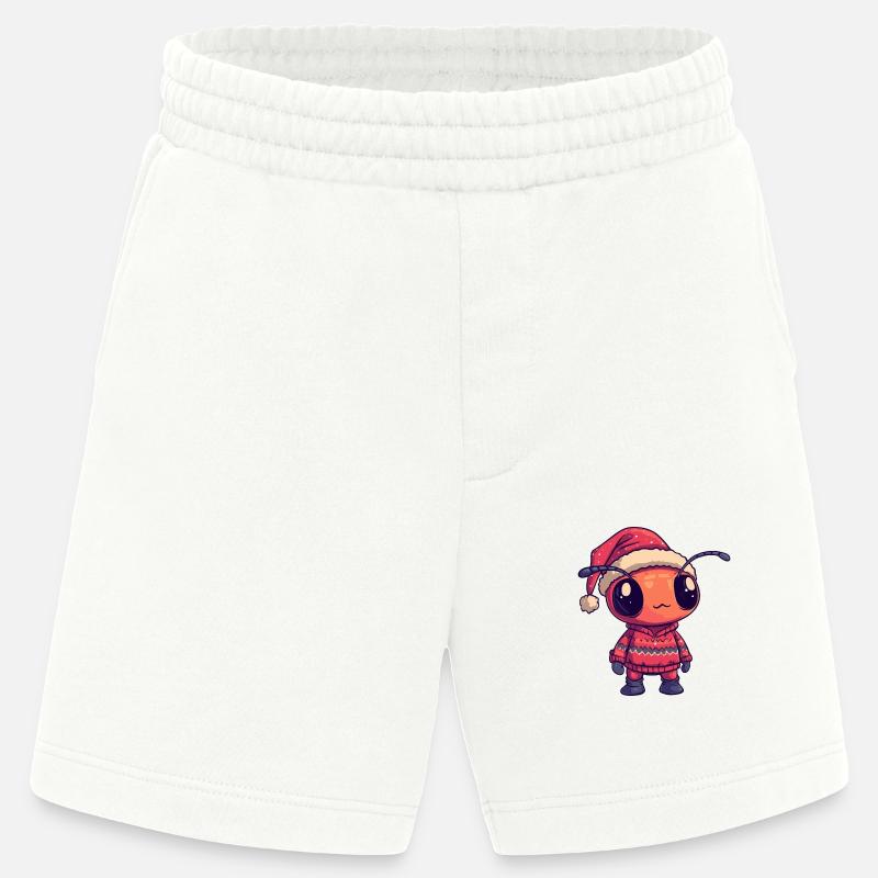 Ameise Weihnachten Comic - Heavyweight Shorts - made by SPREAD  - OFF WHITE