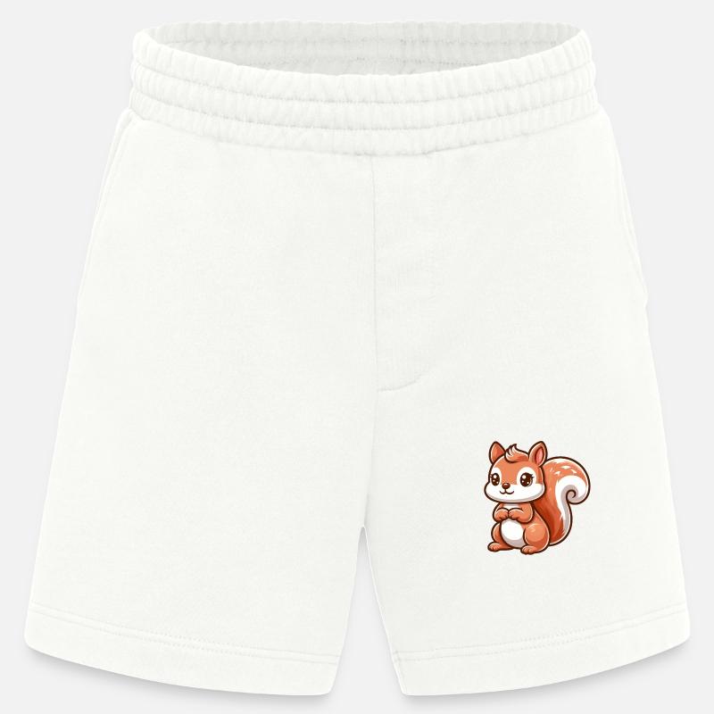 Niedliches kleines Eichhörnchen - Heavyweight Shorts - made by SPREAD  - OFF WHITE