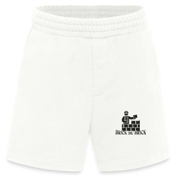 Brick by Brick - Meme Saying - Heavyweight Shorts - made by SPREAD  - OFF WHITE - Front