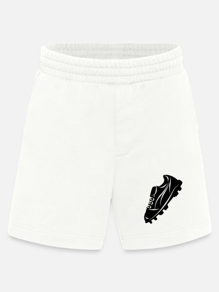 Fußballschuh transparente Schattenfigur - Heavyweight Shorts - made by SPREAD  - OFF WHITE