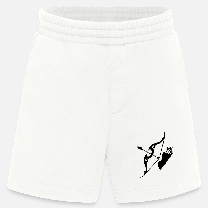 Schütze-Bogen mit Pfeilen - Heavyweight Shorts - made by SPREAD  - OFF WHITE