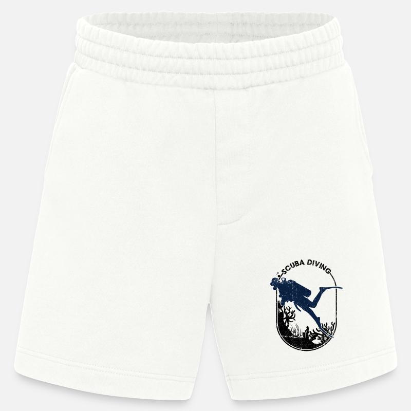 Conception de la silhouette du plongeur - Short bio épais fabriqué en UE - OFF WHITE