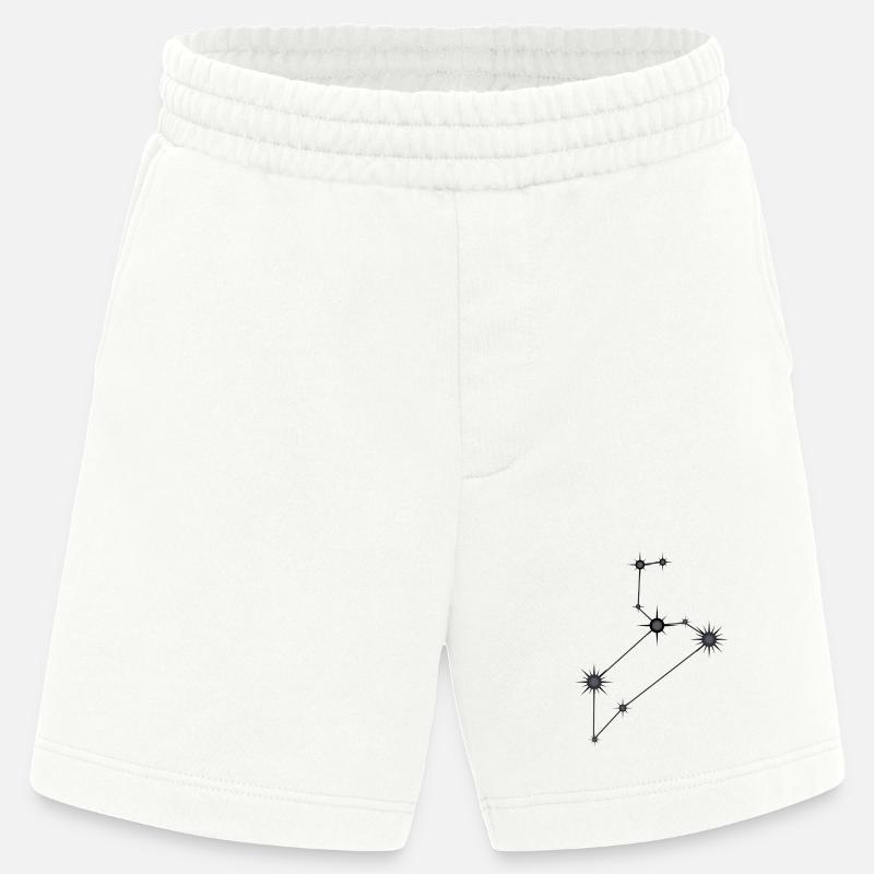 Löwe Sternbild Sternzeichen Schwarz & Grau - Heavyweight Shorts - made by SPREAD  - OFF WHITE