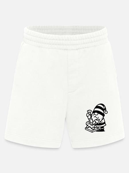 Gingerbread Baking Gnome - Heavyweight Shorts - made by SPREAD  - OFF WHITE