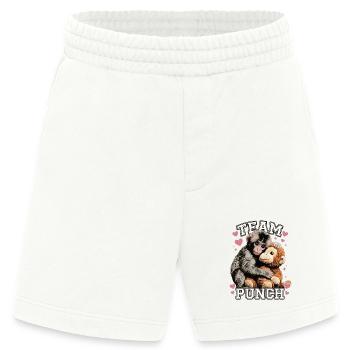 Lustiger süßer Baby-Affen-Team-Punch - Heavyweight Shorts - made by SPREAD  - OFF WHITE - Vorne