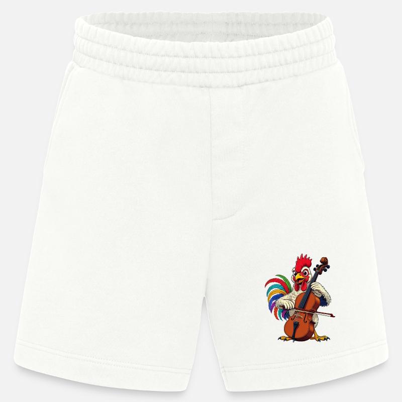 Hahn joue du violoncelle - Short bio épais fabriqué en UE - OFF WHITE