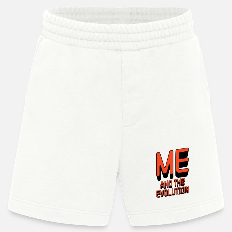 Me and the Evolution - Heavyweight Shorts - made by SPREAD - OFF WHITE