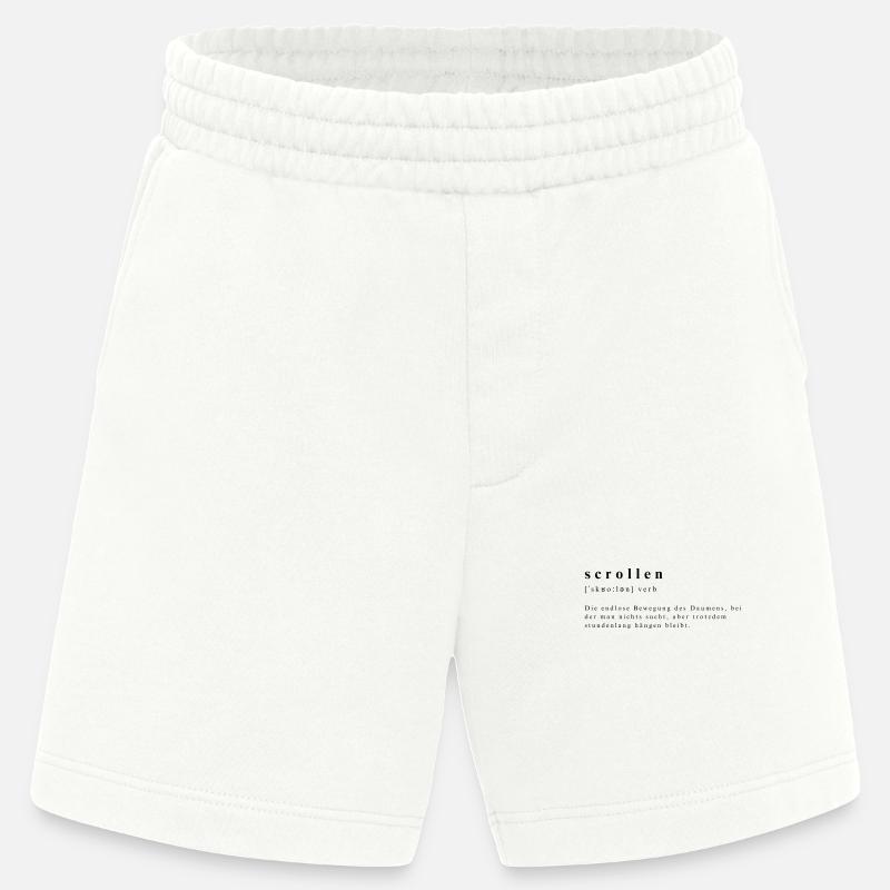 Scrollen – Die Kunst der Daumen-Akrobatik - Heavyweight Shorts - made by SPREAD  - OFF WHITE
