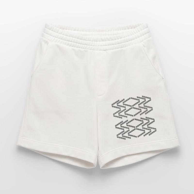 Zigzag pattern Heavyweight Shorts - made by SPREAD 