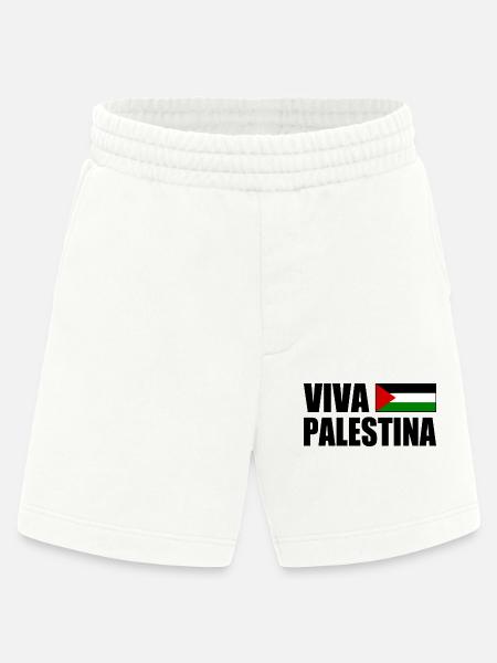 Viva palestina - Heavyweight Shorts - made by SPREAD - OFF WHITE