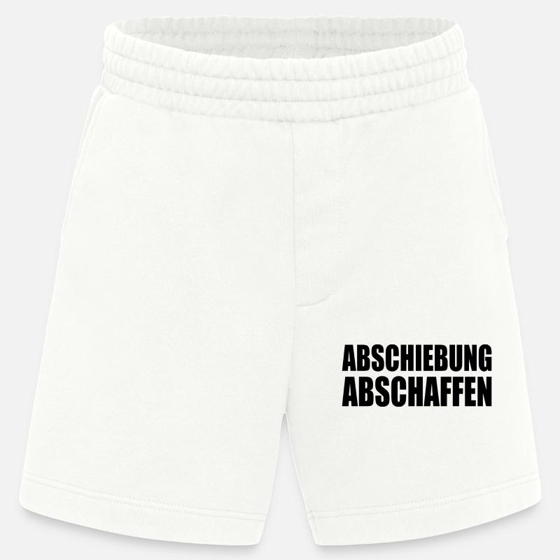 abschiebung abschaffen - Heavyweight Shorts - made by SPREAD  - OFF WHITE