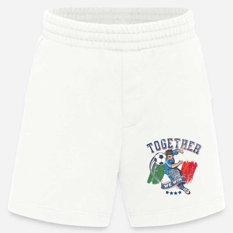 Gemeinsam gewinnen wir - Heavyweight Shorts - made by SPREAD  - OFF WHITE