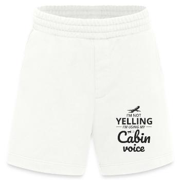 Flight Attendant Aviation Cabin Crew Airline Staff - Heavyweight Shorts - made by SPREAD  - OFF WHITE - Front