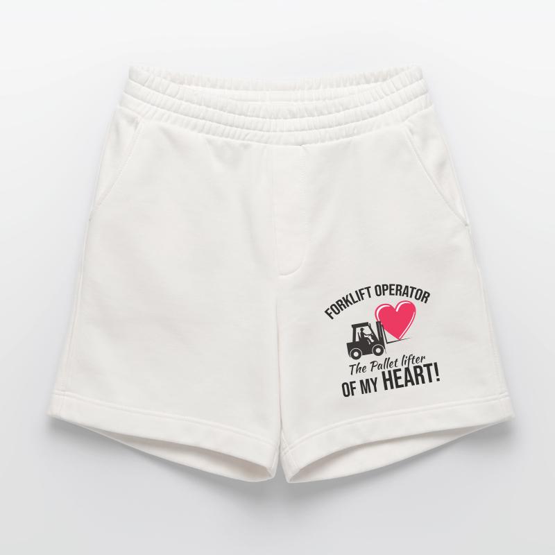 Forklift Operator Driver Valentine’s Day Funny Heavyweight Shorts - made by SPREAD 