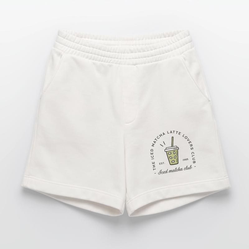 Iced matcha latte lovers Heavyweight Shorts - made by SPREAD 