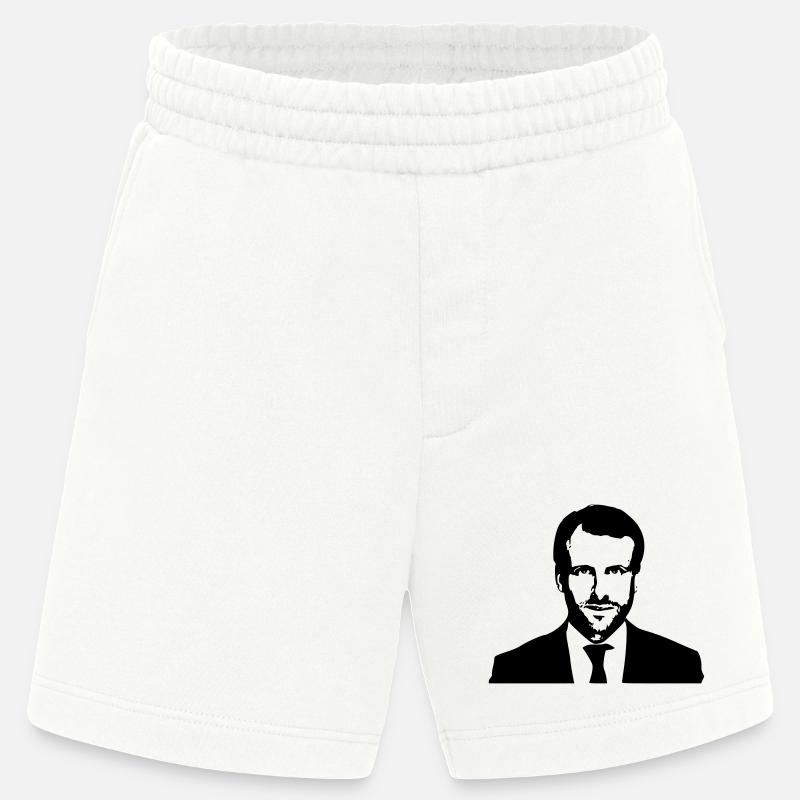 Macron Président - Short bio épais fabriqué en UE - OFF WHITE