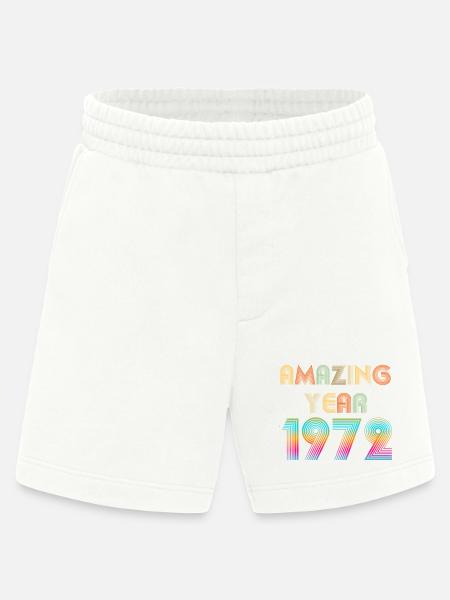 Amazing YEAR 1972 - Heavyweight Shorts - made by SPREAD - OFF WHITE