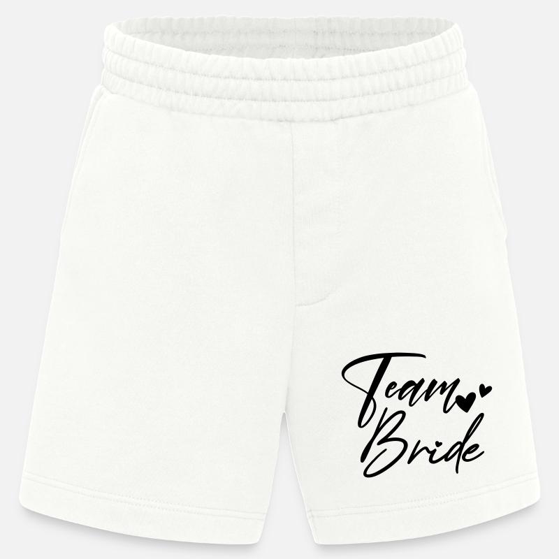 TEAM BRIDE Junggesellenabschied - Heavyweight Shorts - made by SPREAD  - OFF WHITE