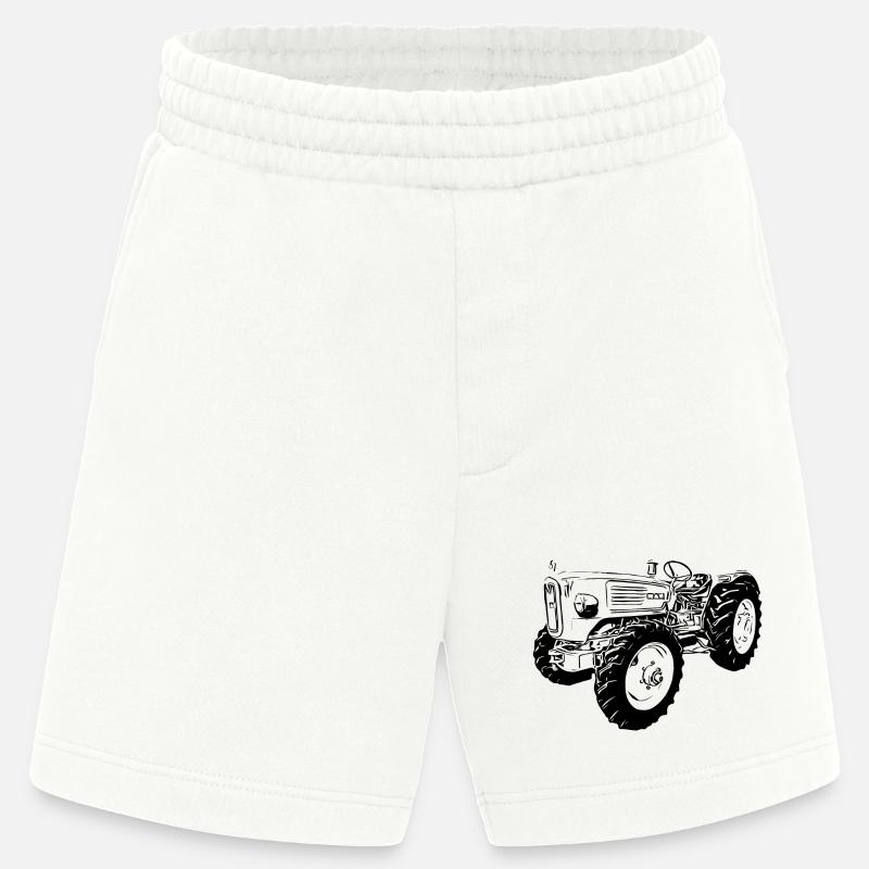 Ackerdiesel Allrad Traktor 4N2 - Heavyweight Shorts - made by SPREAD  - OFF WHITE