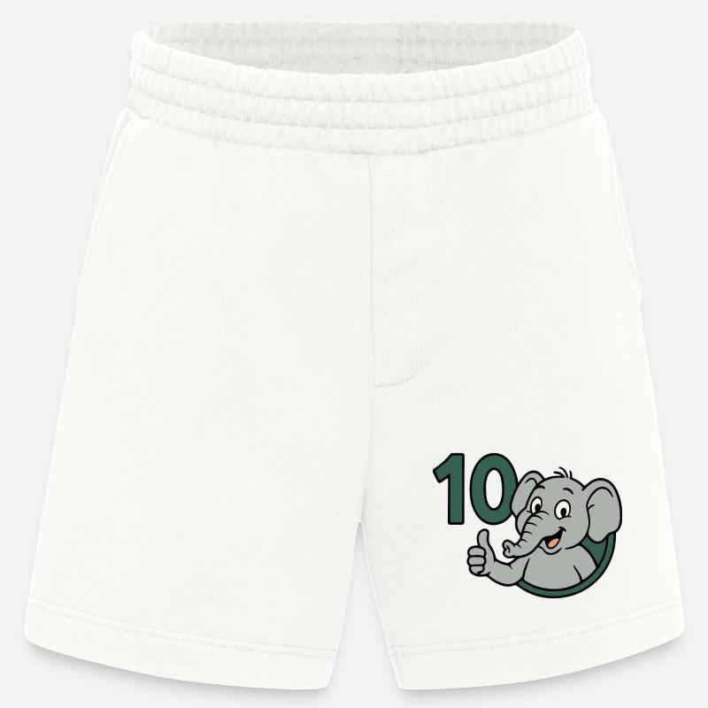 Rüsselpower mit 10 - Heavyweight Shorts - made by SPREAD  - OFF WHITE