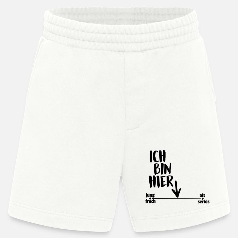 Ich bin hier - Heavyweight Shorts - made by SPREAD  - OFF WHITE