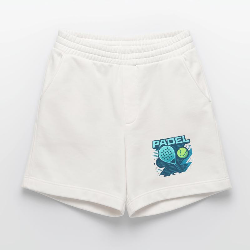 Padel Logo Racket Ball Dynamics Heavyweight Shorts - made by SPREAD 