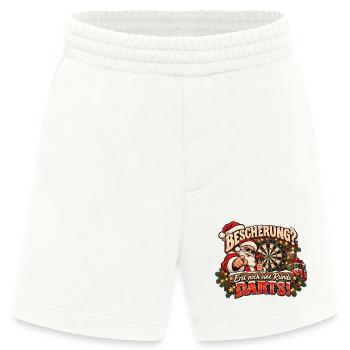Darts lustiges weihnachtliches Motiv Dart-Motiv - Heavyweight Shorts - made by SPREAD  - OFF WHITE - Vorne