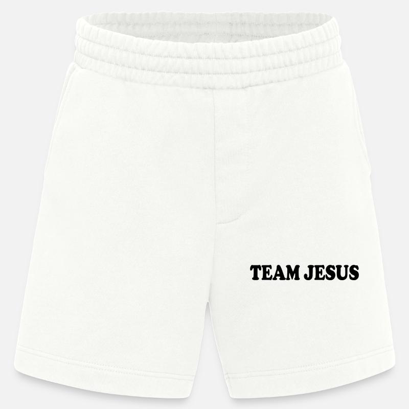 Team jesus - Heavyweight Shorts - made by SPREAD  - OFF WHITE