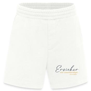 Erzieher - wie Löwenbändiger, nur krasser - Heavyweight Shorts - made by SPREAD  - OFF WHITE - Vorne