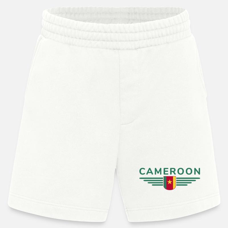 Cameroon Design – Pride and Diversity - Heavyweight Shorts - made by SPREAD  - OFF WHITE