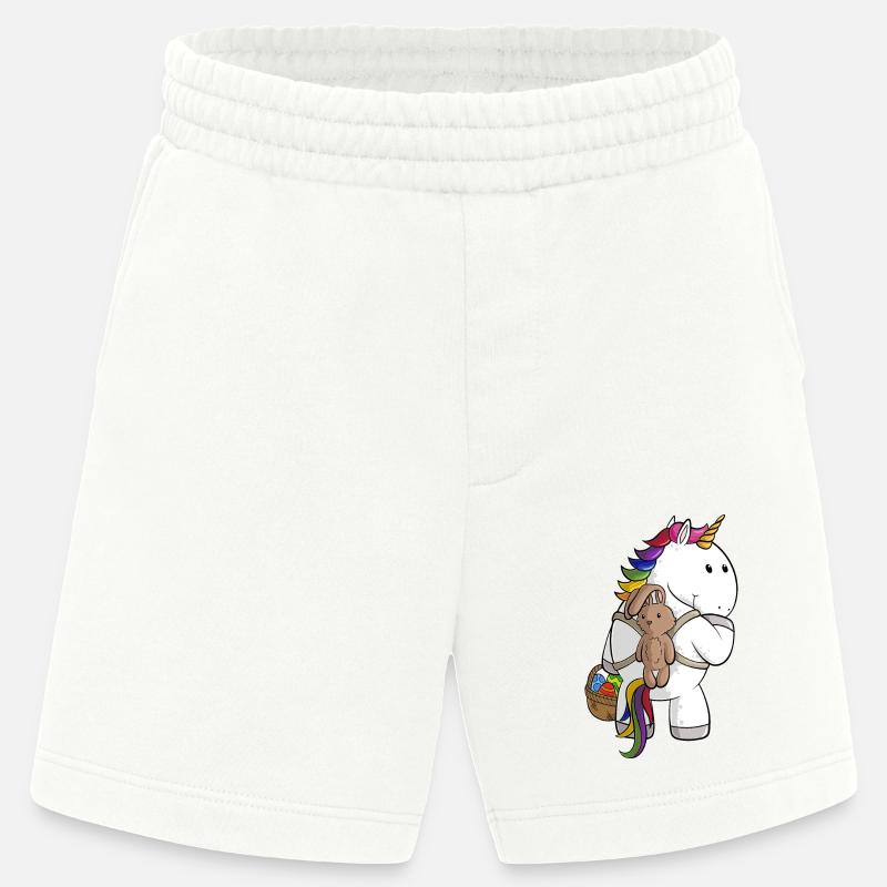Oster Comic Einhorn - Heavyweight Shorts - made by SPREAD  - OFF WHITE