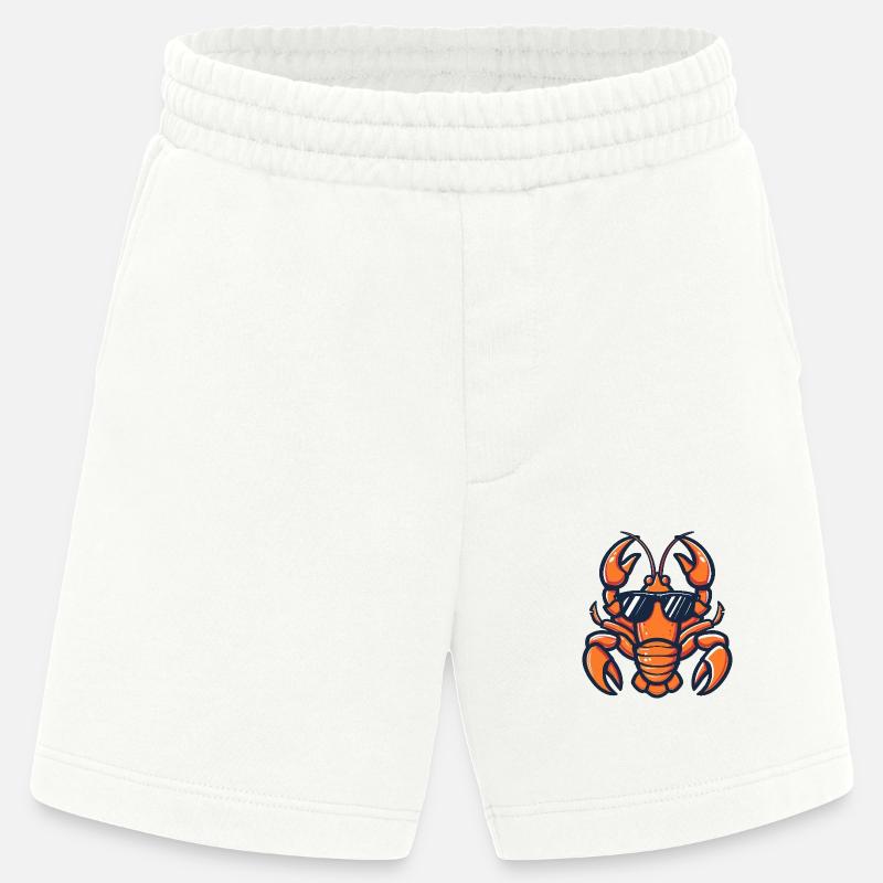 Lobster Crab Cool Comic - Heavyweight Shorts - made by SPREAD  - OFF WHITE