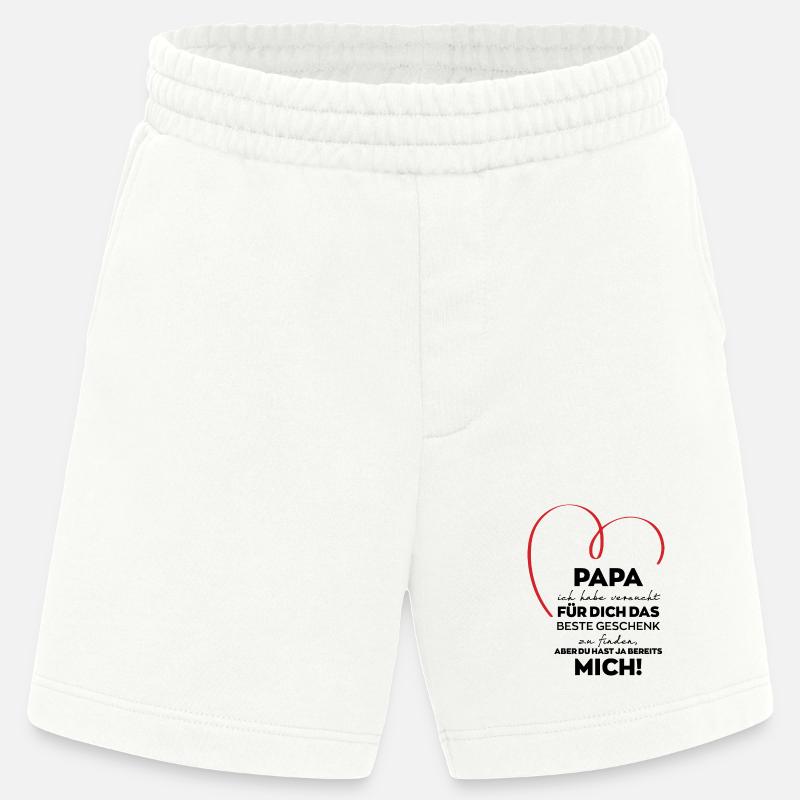 Papa lustiges Geschenk - Heavyweight Shorts - made by SPREAD  - OFF WHITE