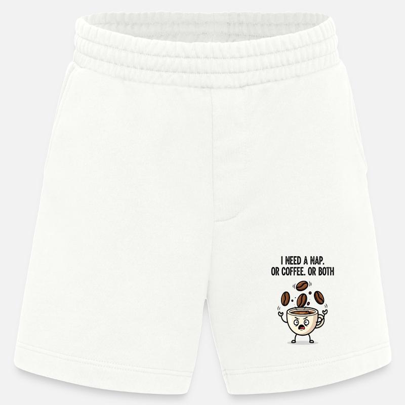 Nickerchen oder Kaffeetassen-Stimmung - Heavyweight Shorts - made by SPREAD  - OFF WHITE