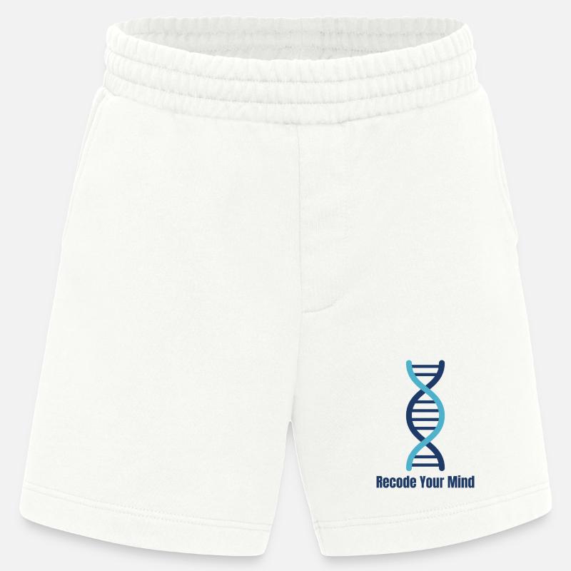 Recode Your Mind DNA Mindset - Heavyweight Shorts - made by SPREAD - OFF WHITE