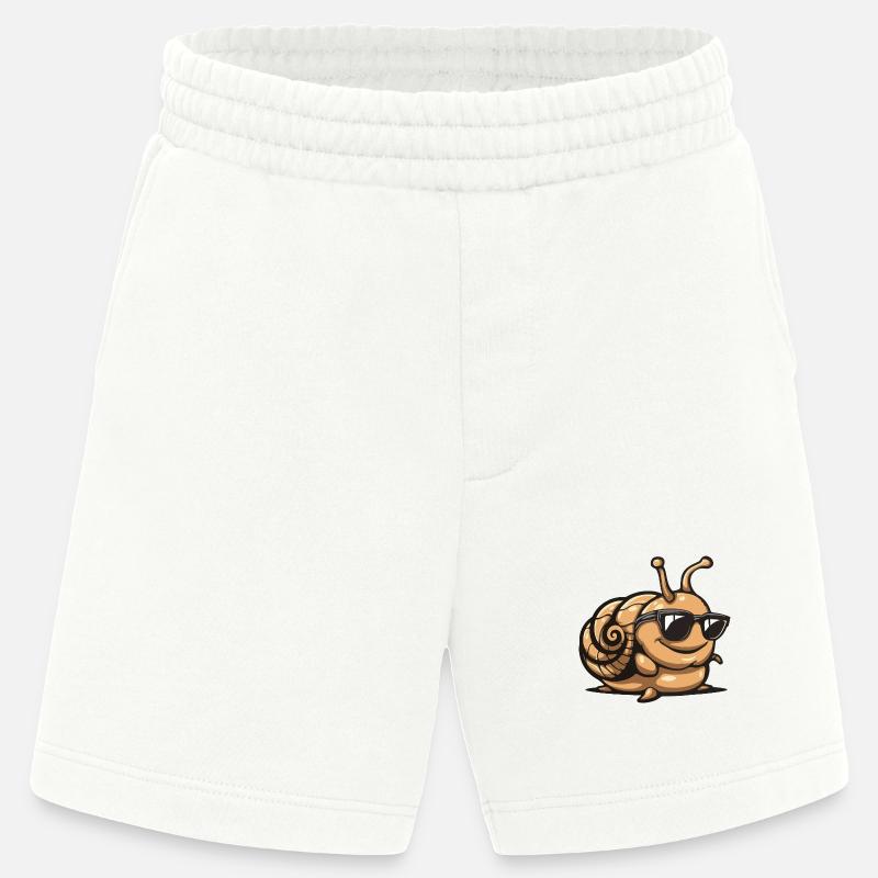 Schnecke Comic Cool - Heavyweight Shorts - made by SPREAD  - OFF WHITE
