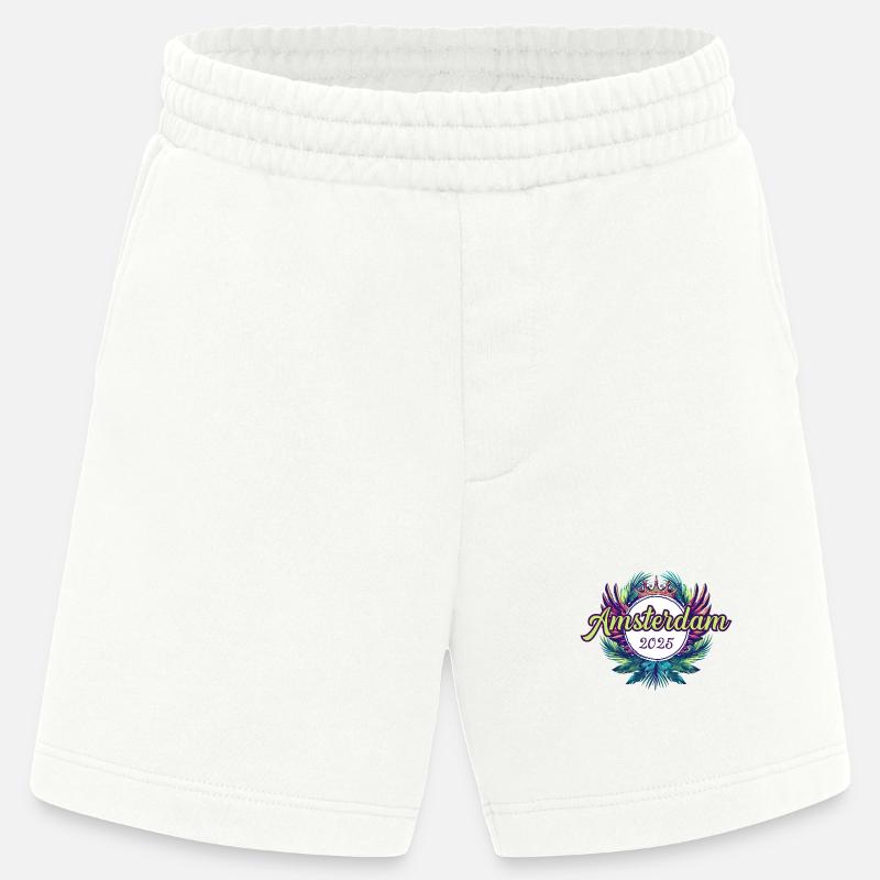 Amsterdam 2025 Team - Heavyweight Shorts - made by SPREAD  - OFF WHITE
