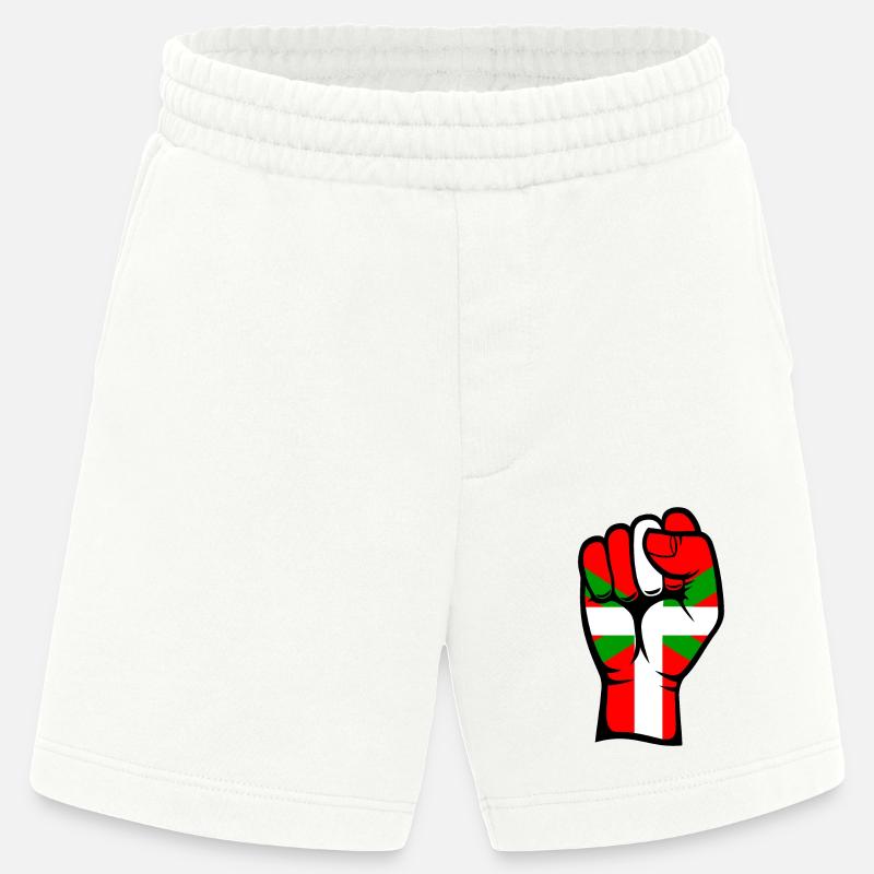 Baskische Flagge Faust - Heavyweight Shorts - made by SPREAD  - OFF WHITE