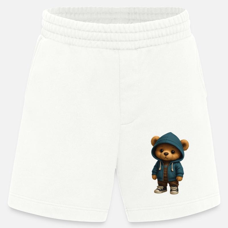 Kapuzenpullover Teddy - Heavyweight Shorts - made by SPREAD  - OFF WHITE