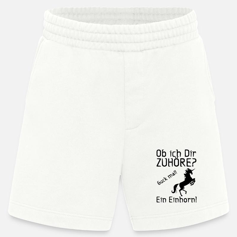 Guck mal! Ein Einhorn! Geschenk - Heavyweight Shorts - made by SPREAD  - OFF WHITE