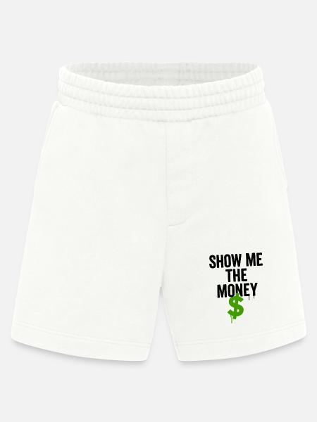 Humorvolles Finanzmotiv mit Dollarzeichen - Heavyweight Shorts - made by SPREAD  - OFF WHITE