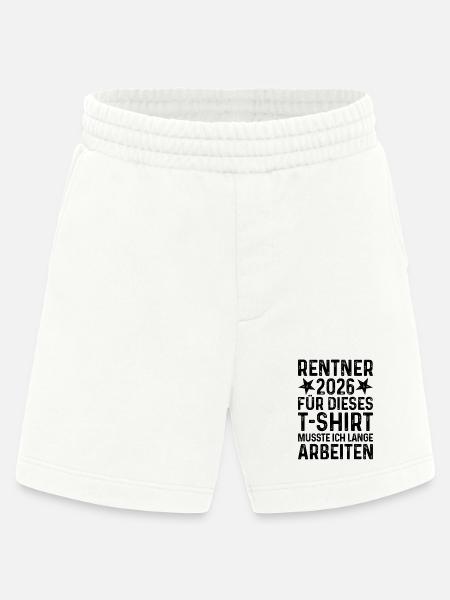 Rentner 2026 TShirt Grunge Rente Sprüche Ruhestand - Heavyweight Shorts - made by SPREAD  - OFF WHITE
