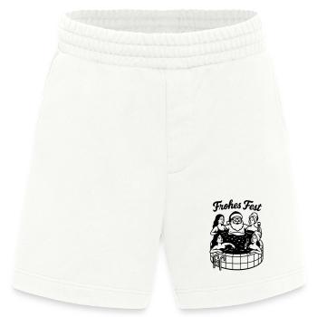Santa Claus Weihnachtsmann Whirpool  - Heavyweight Shorts - made by SPREAD  - OFF WHITE - Vorne