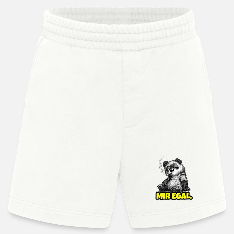 Mir egal. – Grumpy Bär (Sarkasmus Sketch) - Heavyweight Shorts - made by SPREAD  - OFF WHITE