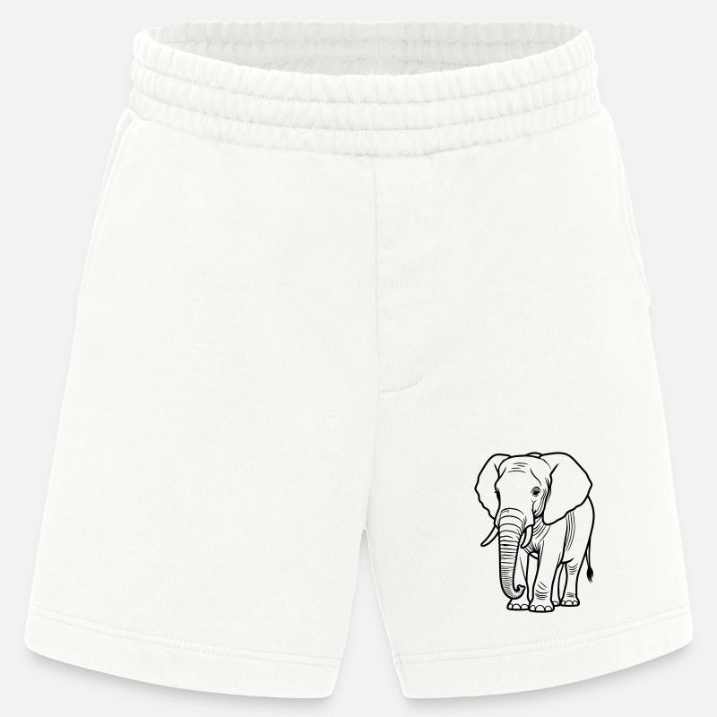 Elefant - Heavyweight Shorts - made by SPREAD - OFF WHITE