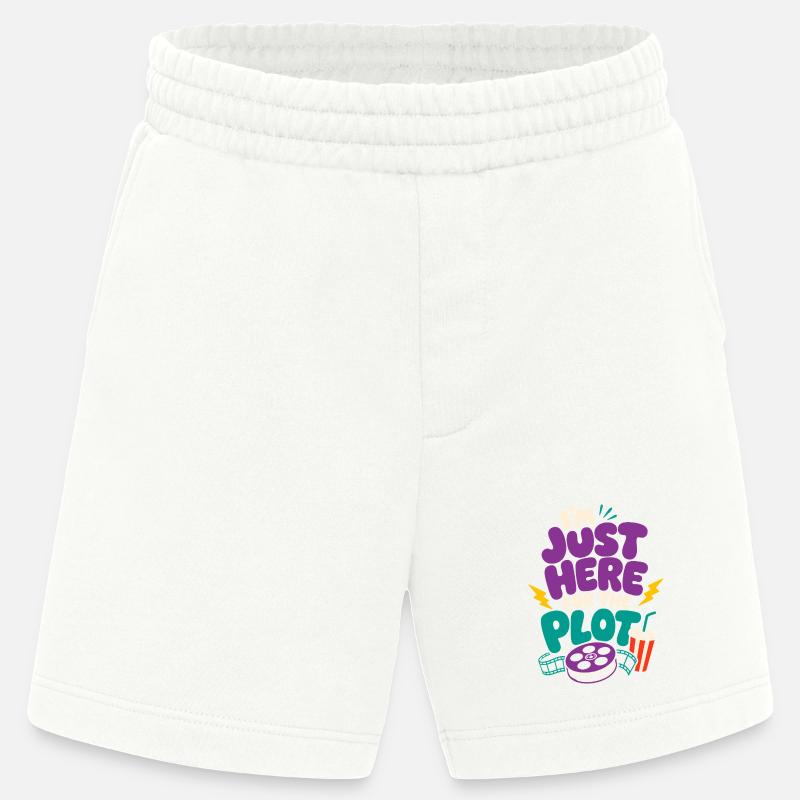 Just Here For The Plot - Heavyweight Shorts - made by SPREAD - OFF WHITE